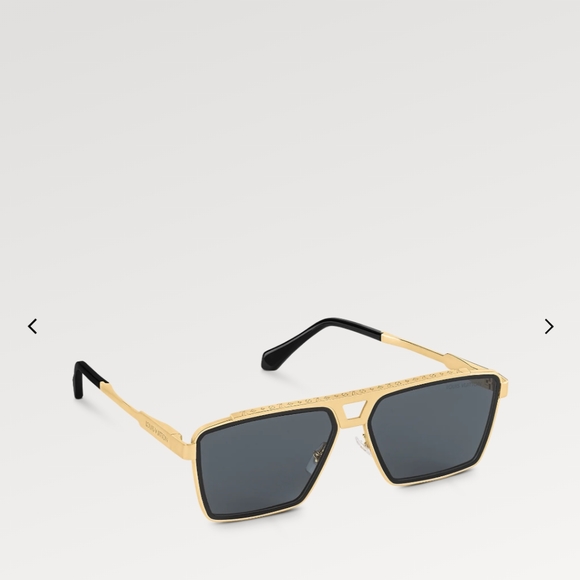 LOUIS VUITTON  1.1 Evidence Metal Square Sunglasses  Colors: Gold - Picture 2 of 7